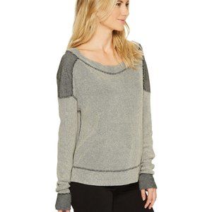 Michael Stars Dual Thermal Boat Neck Sweatshirt